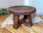 Handcrafted Walnut Plant Stand – Solid Wood Round Riser for Indoor Plants, Decor, or Display